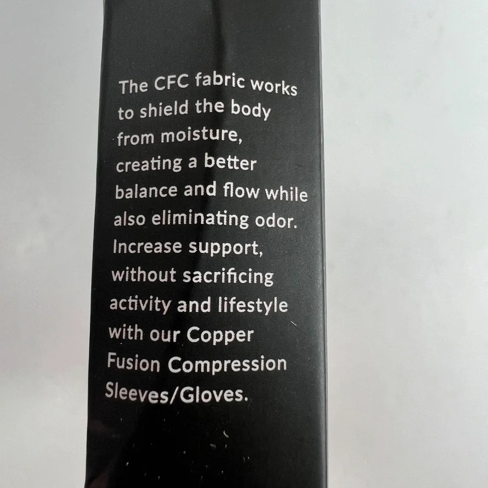 Medic Therapeutics Elbow Sleeve Unisex Large Black New Copper Fusion Compression